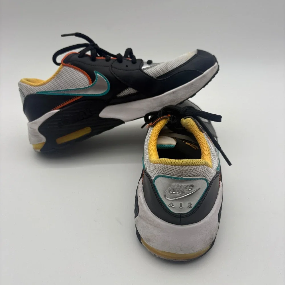 Nike Air Max Excee Kids Sneakers Black White Silver CJ2002-100 Size 7Y